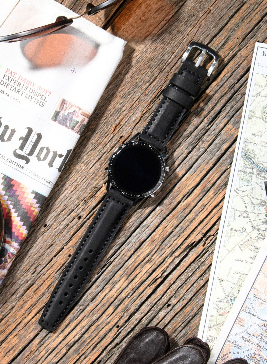 Huawei Watch Deri Kordon Siyah - Samcrazy – vagave