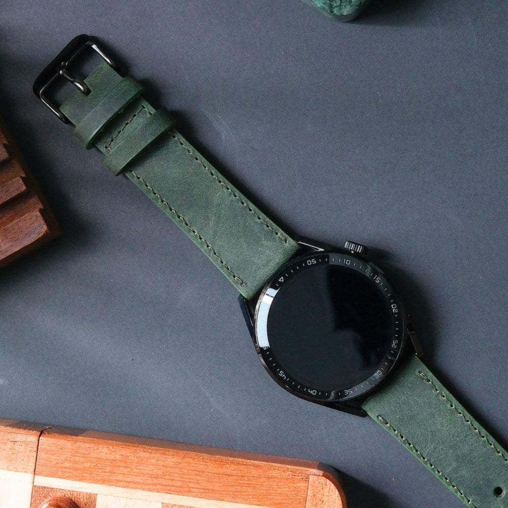 Huawei Watch Deri Kordon Yeşil - İsnos