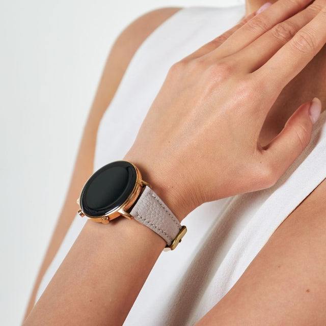 Huawei Watch Kadın Deri Kordon Bej - Kamhis - vagave