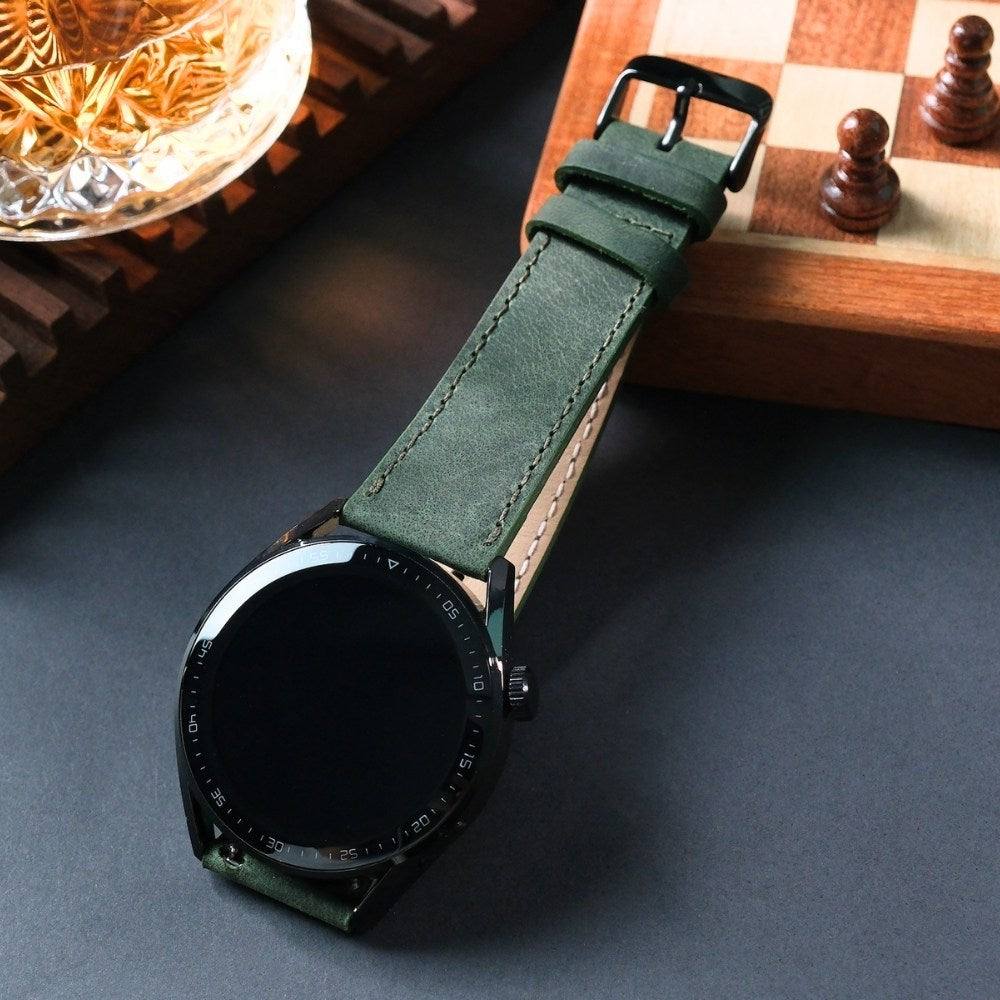 Samsung Watch  Deri Kordon Yeşil - İsnos
