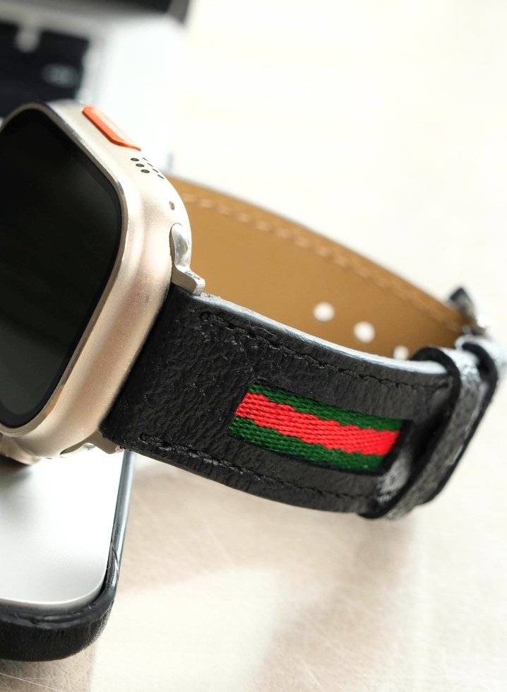 Apple Watch Deri Kordon Siyah - Veltro