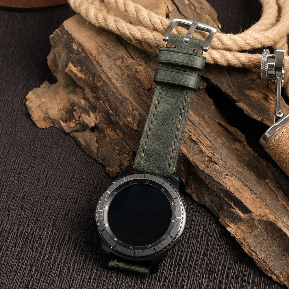 Samsung Watch  Deri Kordon Yeşil - Tiana