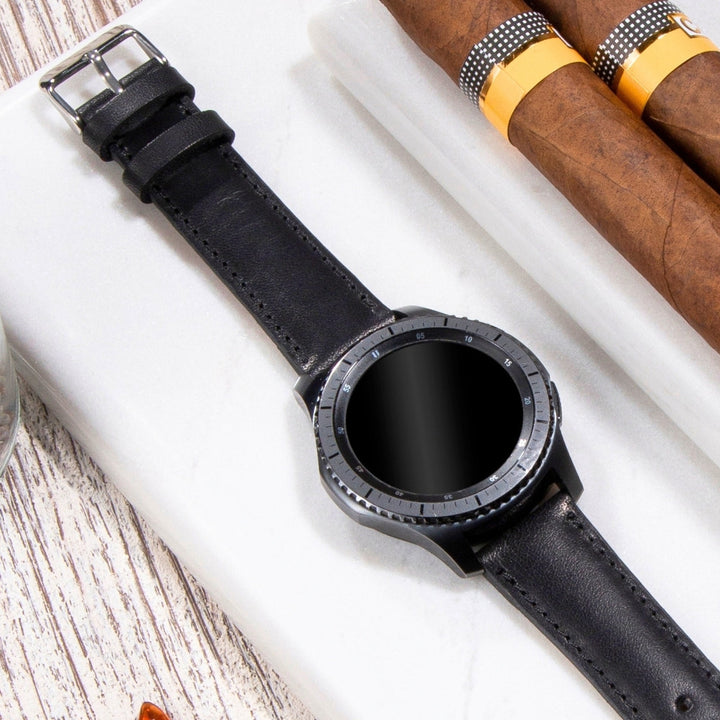 Samsung Watch  Deri Kordon Siyah - Fullup