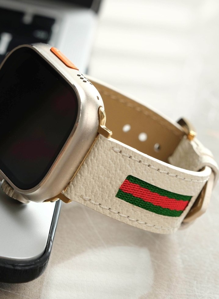 Apple Watch Deri Kordon Bej - Veltro