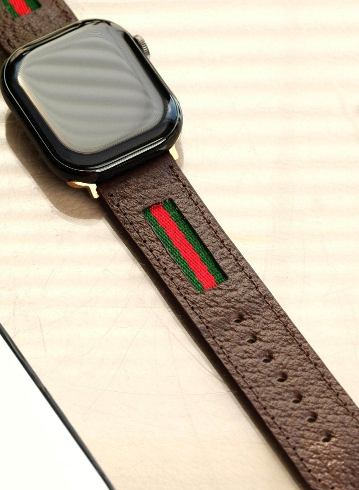 Apple Watch Deri Kordon Kahve - Veltro