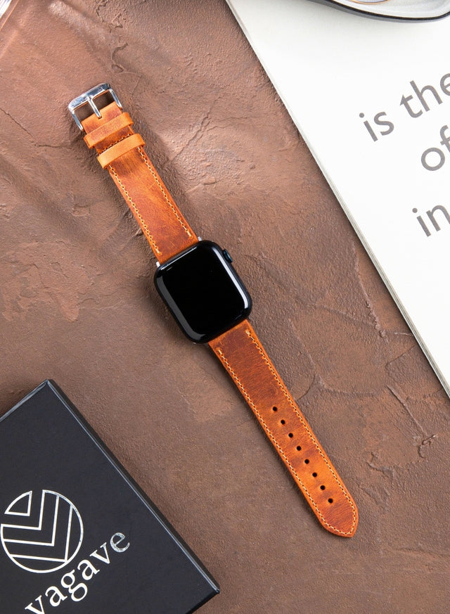 Apple Watch Deri Kordon Hardal - Crazy