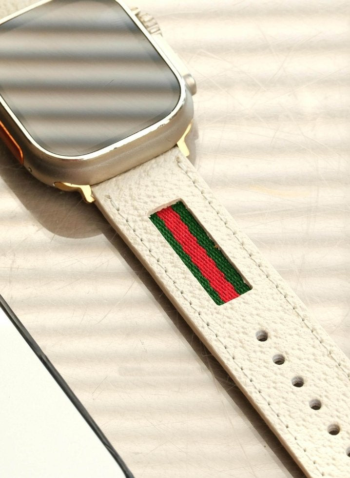 Apple Watch Deri Kordon Bej - Veltro