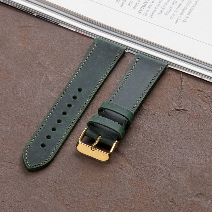 Samsung Watch  Deri Kordon Yeşil - Crazy