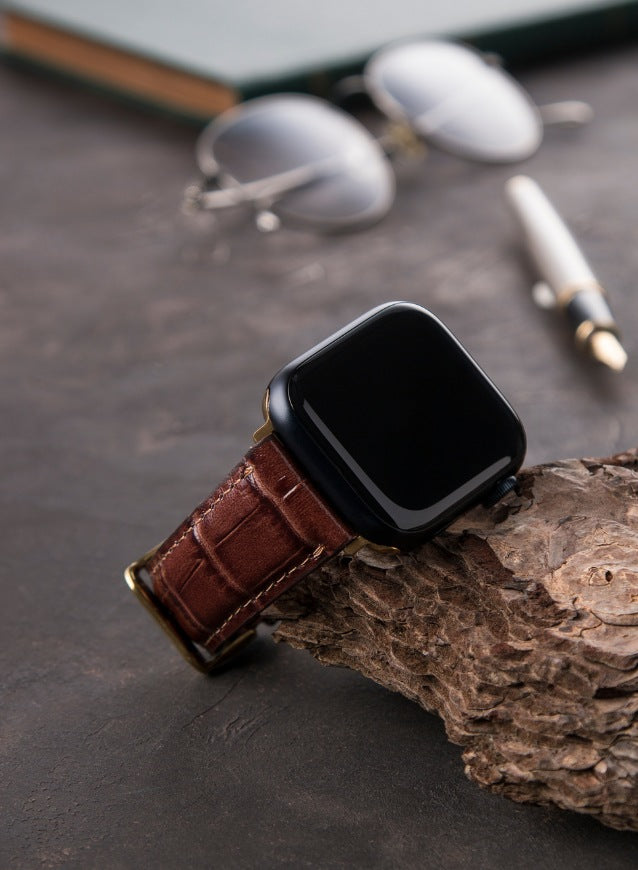 Apple Watch Deri Kordon Taba - Croco