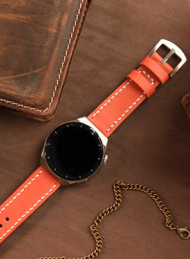 Samsung Watch  Deri Kordon Turuncu - Pueblo