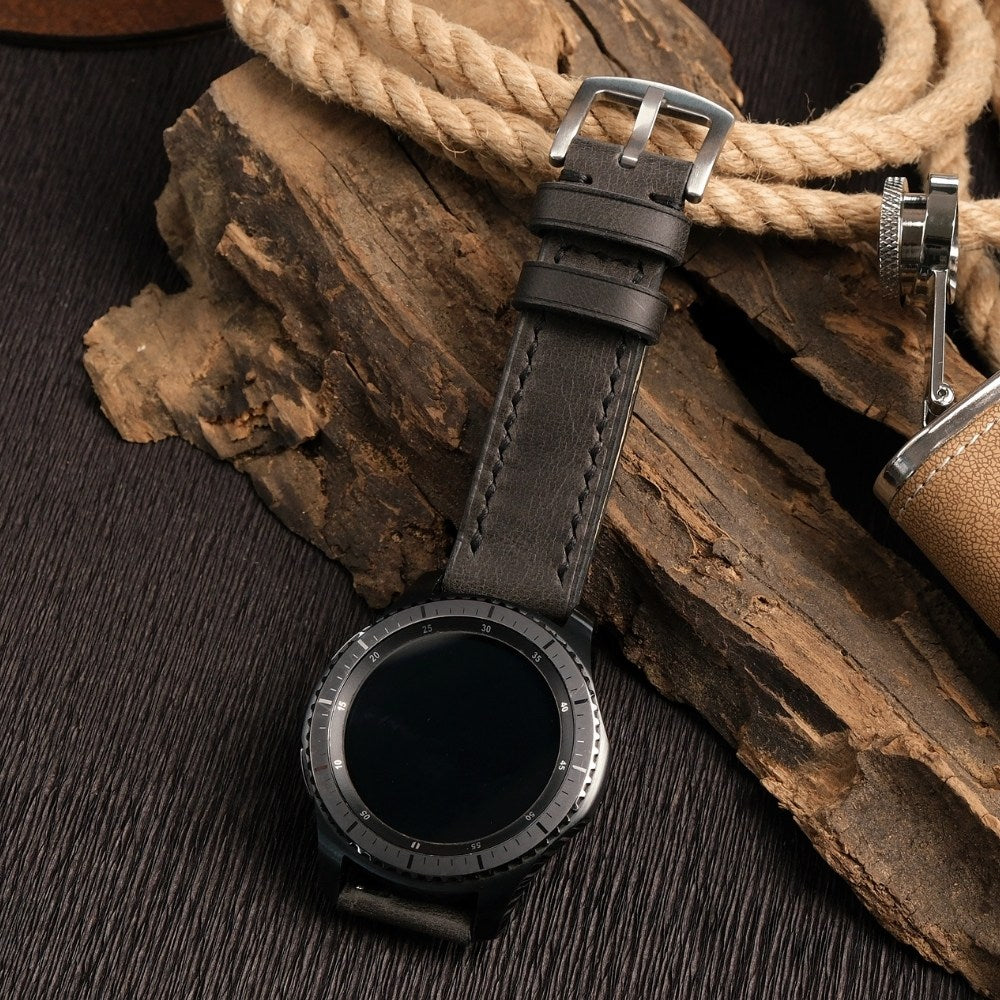 Samsung Watch  Deri Kordon Siyah - Tiana