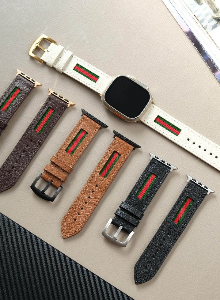 Apple Watch Deri Kordon Siyah - Veltro