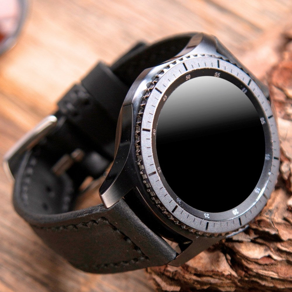 Samsung Watch  Deri Kordon Siyah - SamCrazy