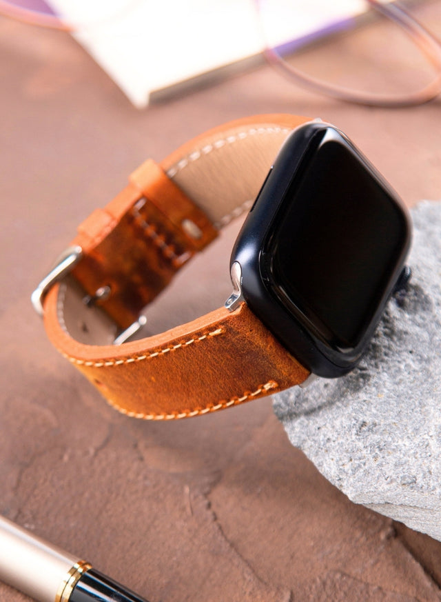 Apple Watch Deri Kordon Hardal - Crazy