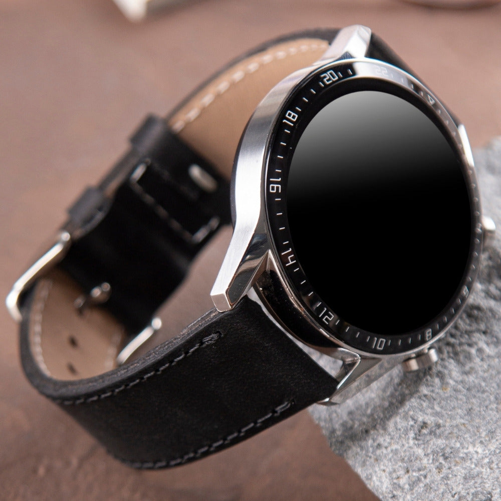 Samsung Watch  Deri Kordon Siyah - Crazy