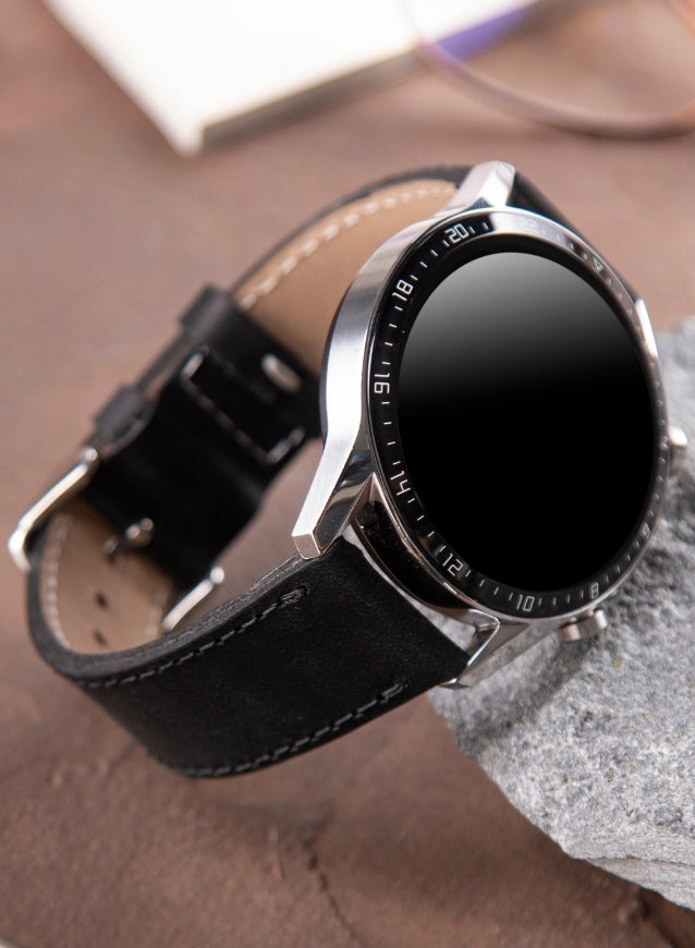 Huawei Watch Deri Kordon Siyah- Crazy