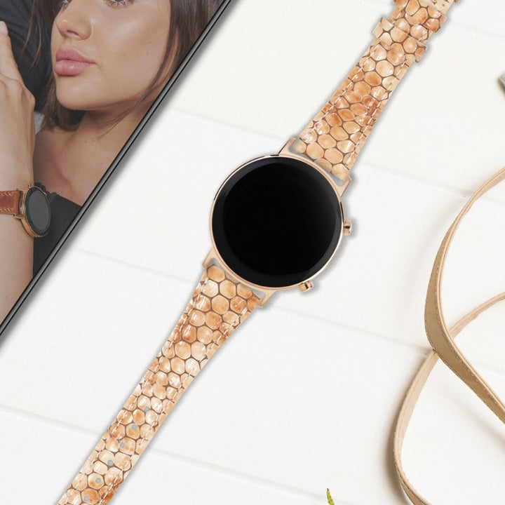 Samsung Watch Kadın Deri Kordon Köpük - Crop - vagave