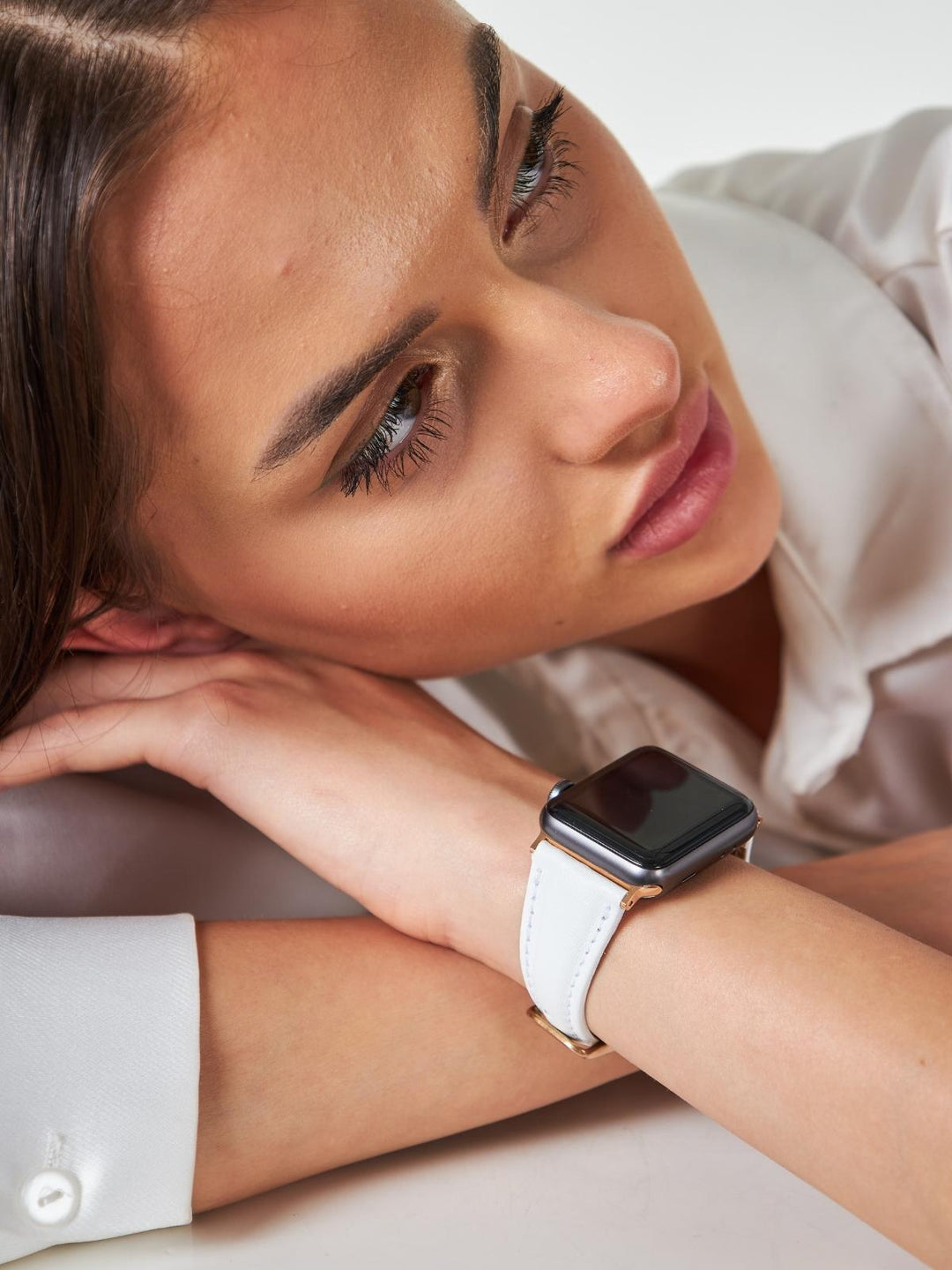 Apple Watch Kadın Deri Kordon 8 Farklı Renk - Premium
