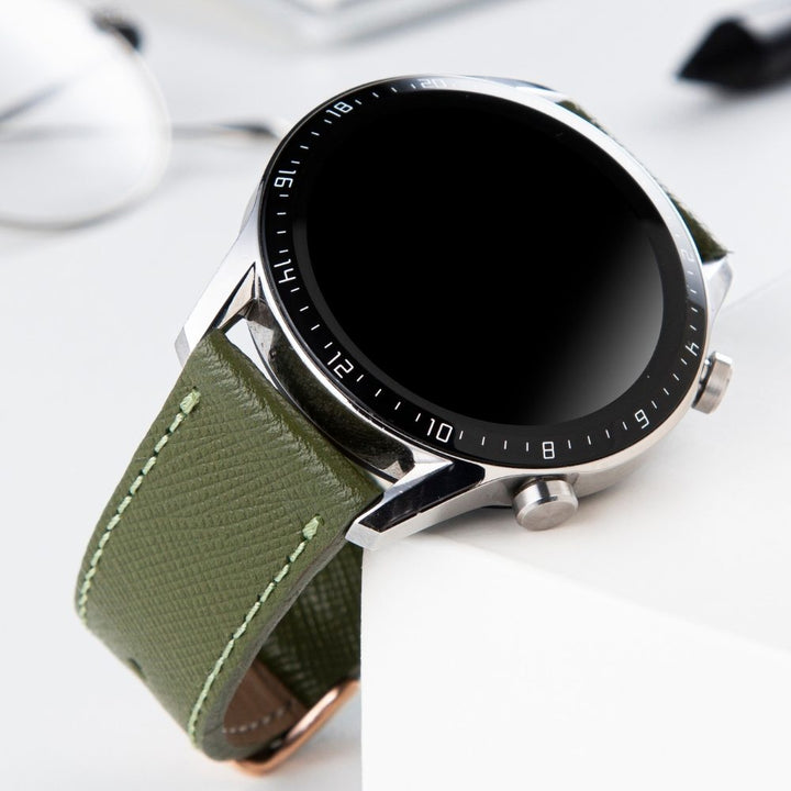 Huawei Watch Deri Kordon Yeşil - Safiano