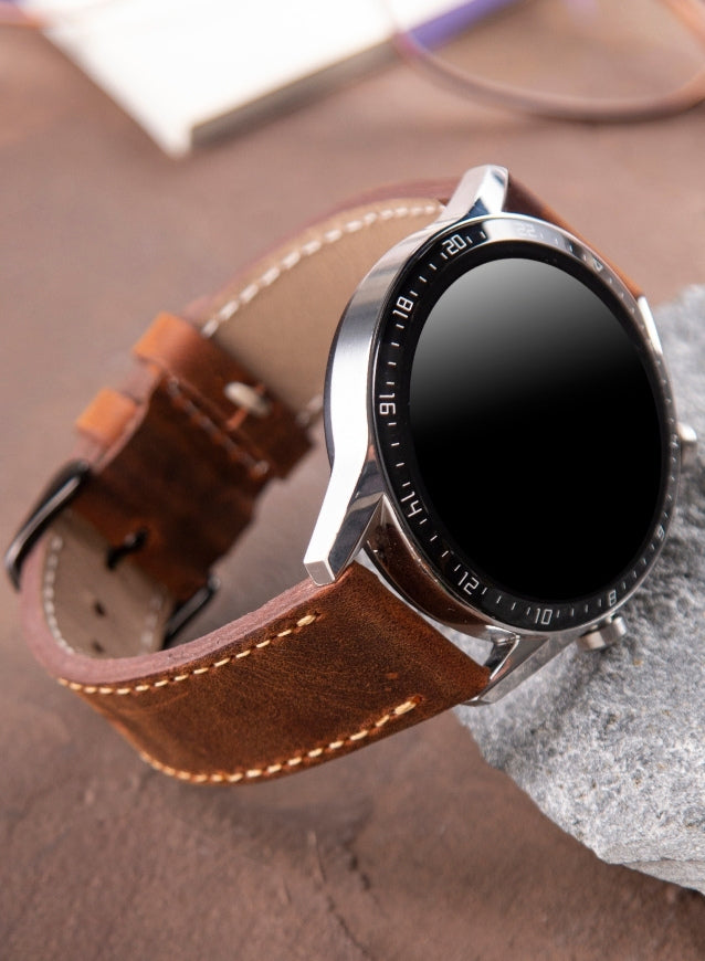 Huawei Watch Deri Kordon Taba - Crazy