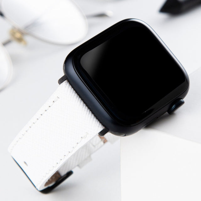 Apple Watch Deri Kordon Beyaz - Safiano - vagave