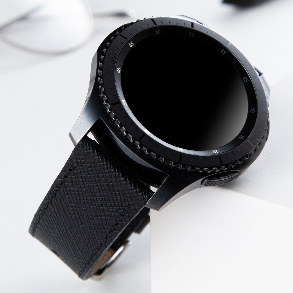 Samsung Watch  Deri Kordon Siyah - Safiano