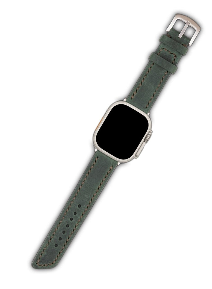 Apple Watch Deri Kordon Yeşil - Berdik