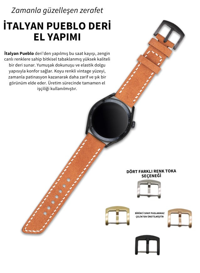 Samsung Watch  Deri Kordon Taba - Pueblo