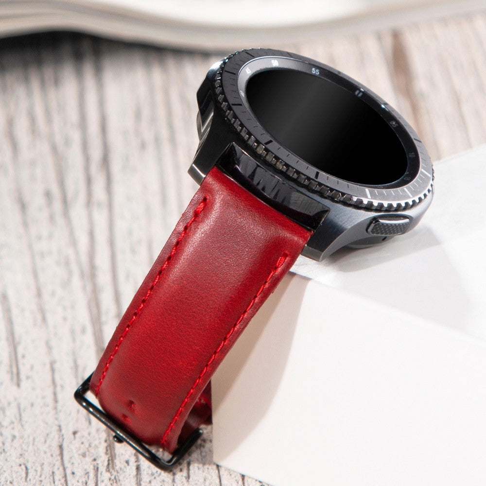 Samsung Watch  Deri Kordon Kırmızı - Fullup