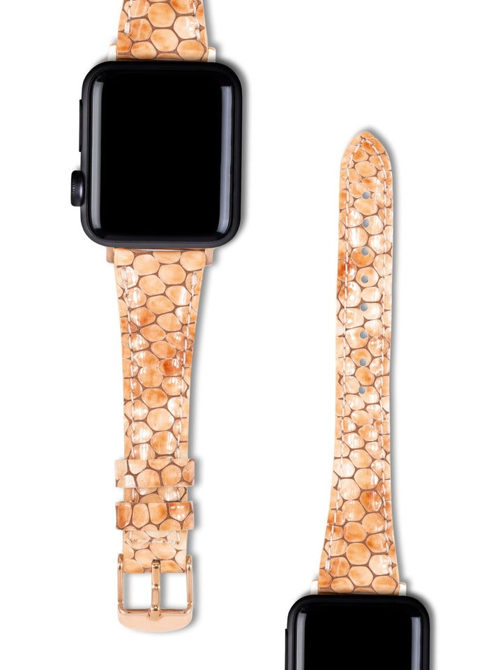 Apple Watch Kadın  Deri Kordon 6 Farklı Renk Seçeneği- Crop