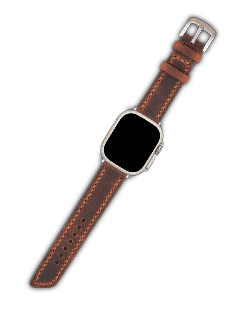 Apple Watch Deri Kordon Taba - Berdik