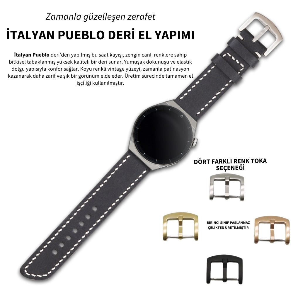 Huawei Watch Deri Kordon Siyah - Pueblo - vagave