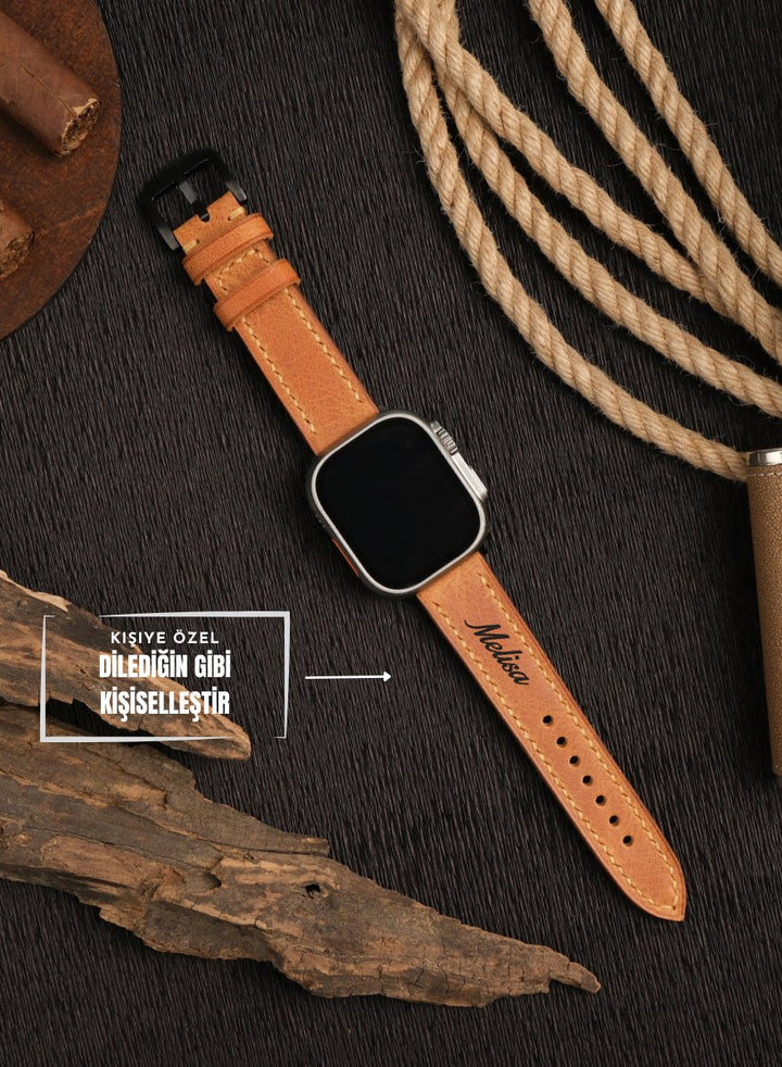 Apple Watch Deri Kordon Taba - Tiana