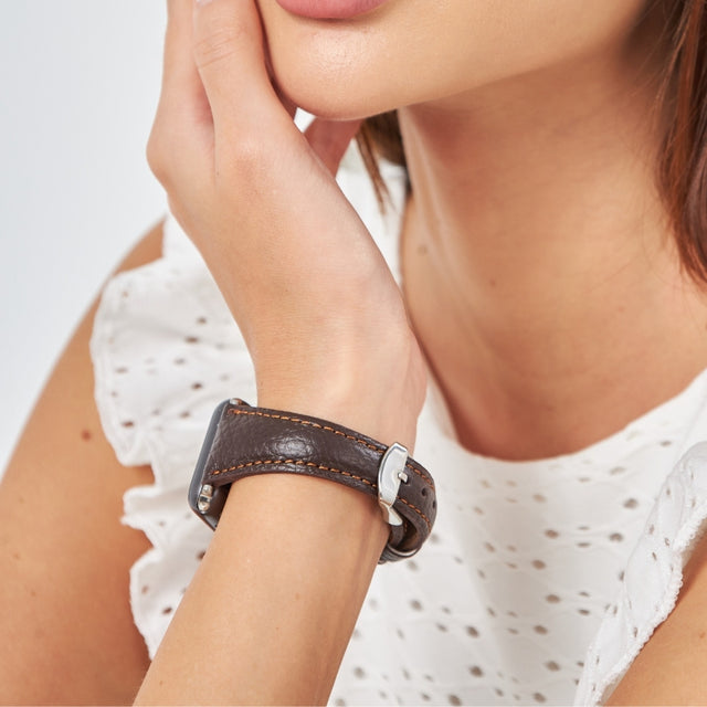 Apple Watch Kadın  Deri Kordon Kahve - Pupi - vagave