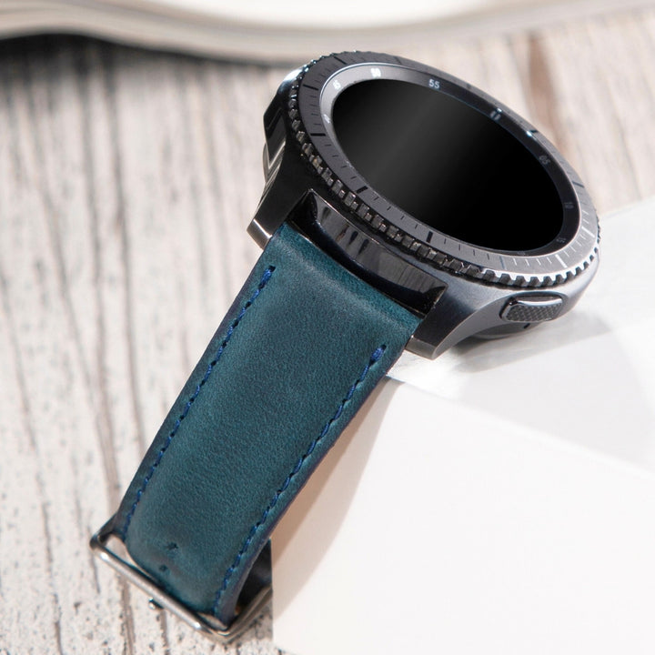 Samsung Watch  Deri Kordon Mavi - Fullup