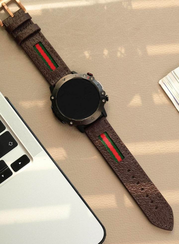 Huawei Watch Deri Kordon Kahve - Veltro