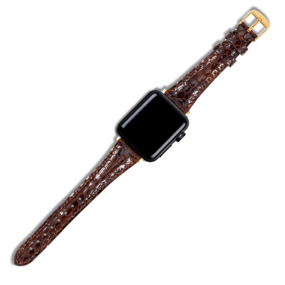 Apple Watch Kadın  Deri Kordon Kahve - Crop - vagave