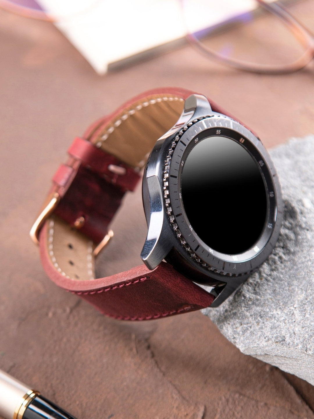 Samsung Watch  Deri Kordon 9 Farklı Renk Seçeneği- Crazy