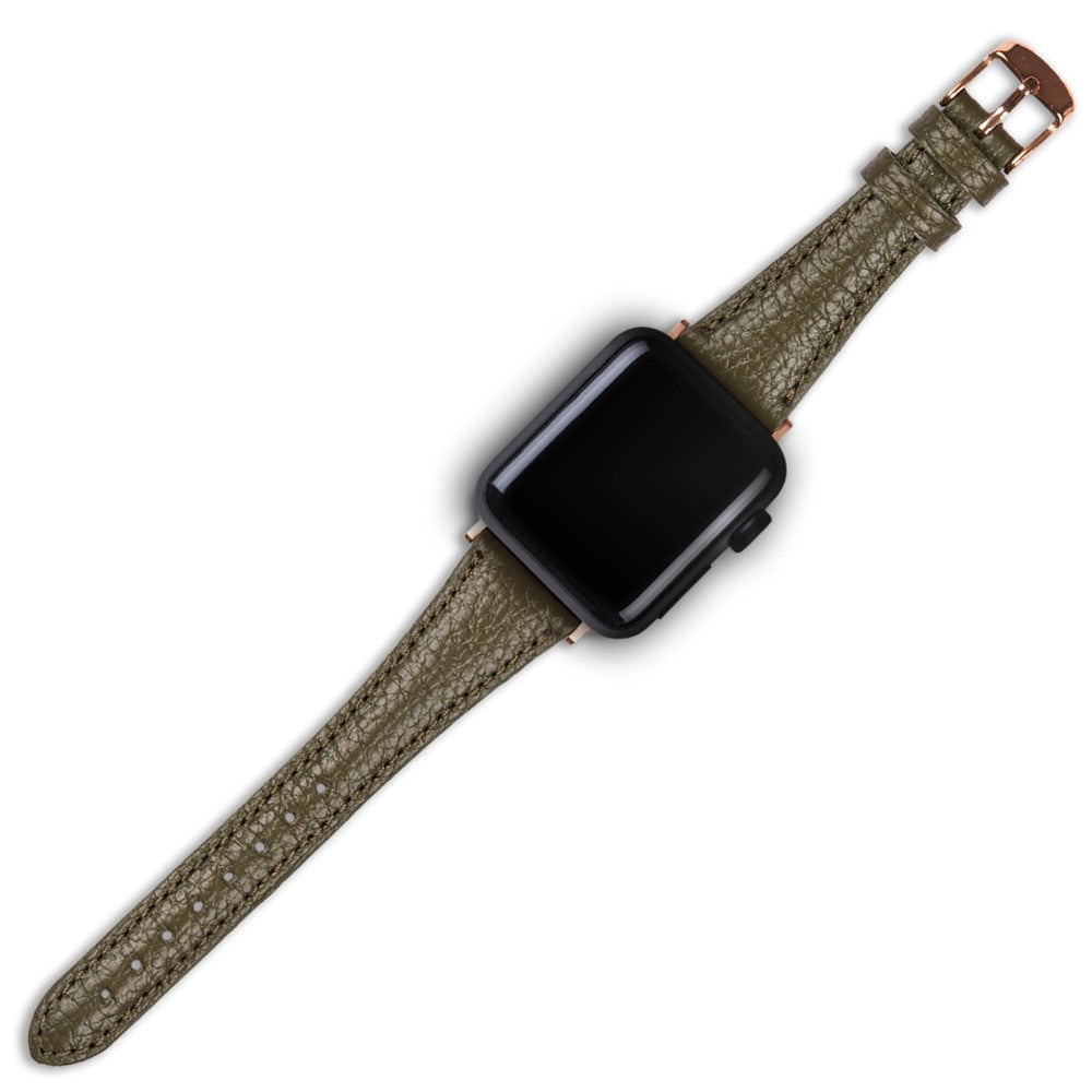 Apple Watch Kadın  Deri Kordon Yeşil - Pupi