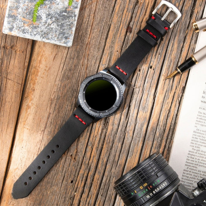 Samsung Watch Deri Kordon Siyah - Musap