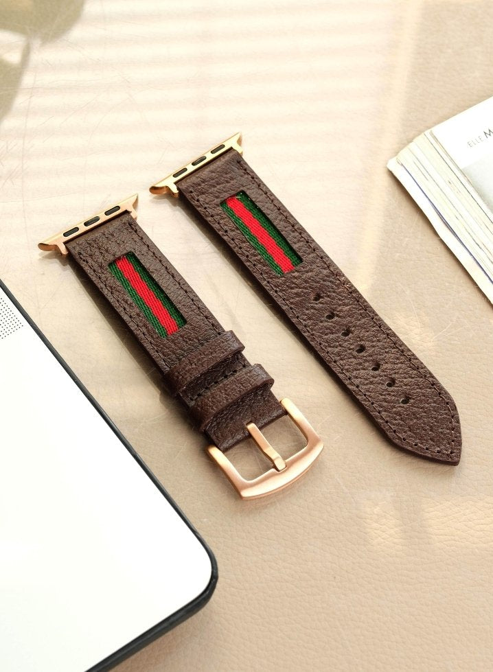 Apple Watch Deri Kordon Kahve - Veltro