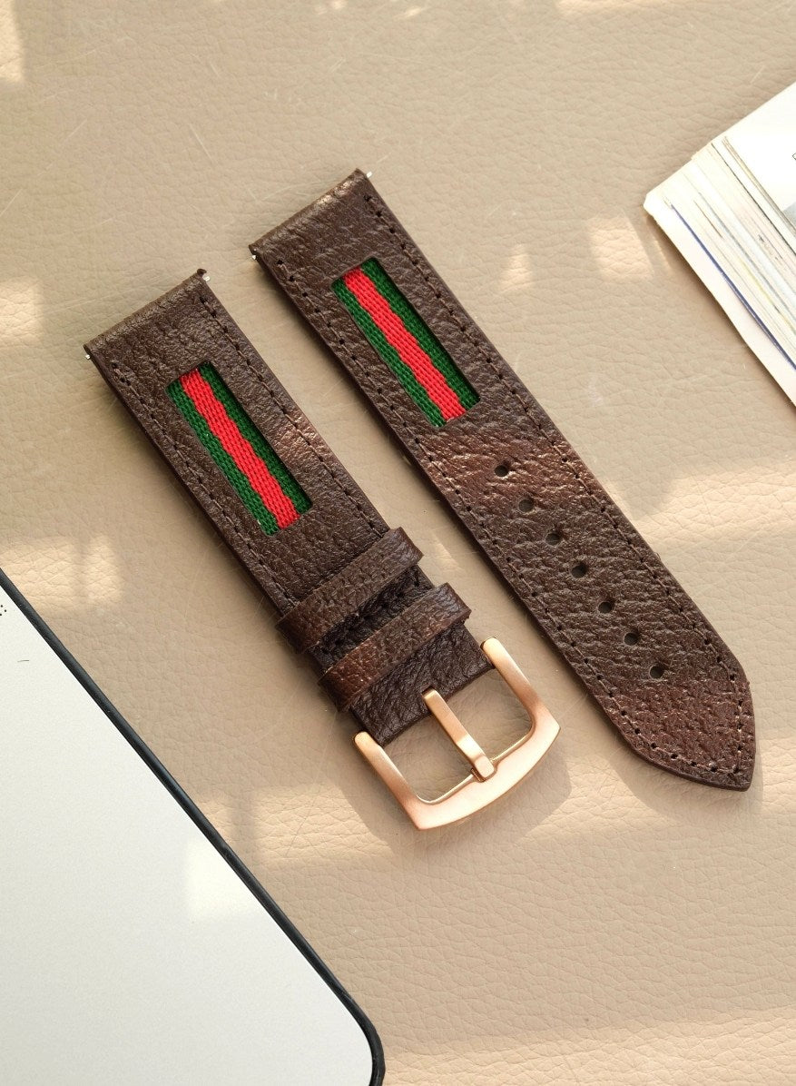 Huawei Watch Deri Kordon Kahve - Veltro