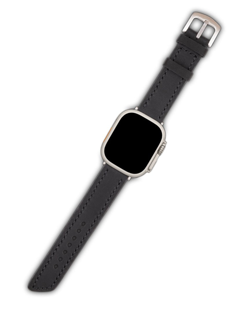 Apple Watch Deri Kordon Siyah - Berdik