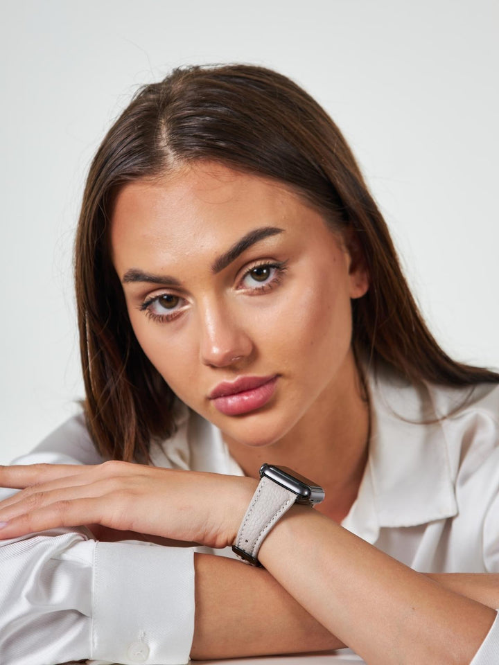 Apple Watch Kadın Deri Kordon 8 Farklı Renk - Premium